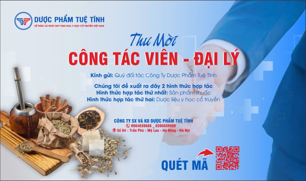 Dược phẩm Tuệ Tĩnh tuyển dụng đối tác kinh doanh trên toàn quốc